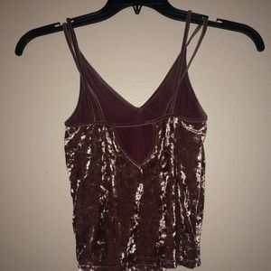 velvet crop top